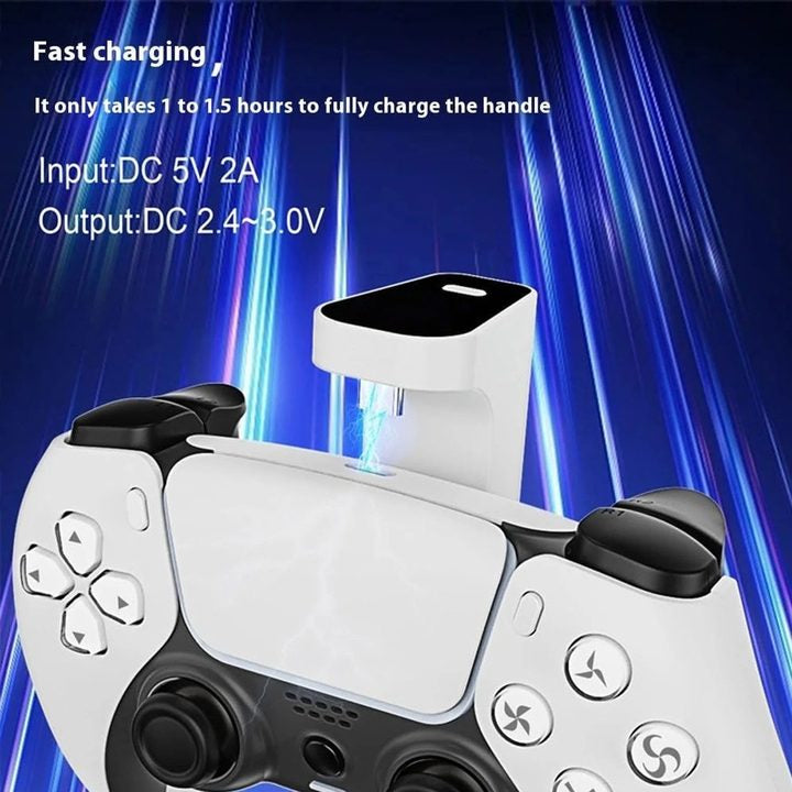 2000mAh Rechargeable Battery Pack compatible with PS5 Dualsense Edge Controller, Fast Charging Portable Wireless Charger with Battery Life Display Play and Charge Kit for Playstation 5 Controllers