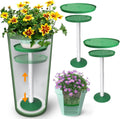 2 Pack Plant Risers for Inside Pots 21-34 Adjustable Height Plant Risers with Drainage Holes Rise Planter Filler Risers for Tall Flower Pots and Large Plant Pots 6 8 10 Base or Top