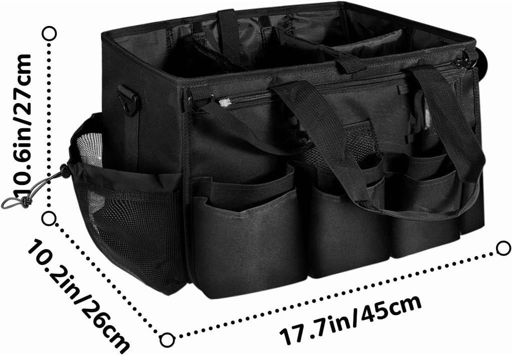 Cleaning Caddy Bag Cleaning Caddy Organizer for Housekeepers Cleaning Tool Organizers Tote Bag with Handle Kitchen Cleaning Supplies Storage Bag for Cleaners