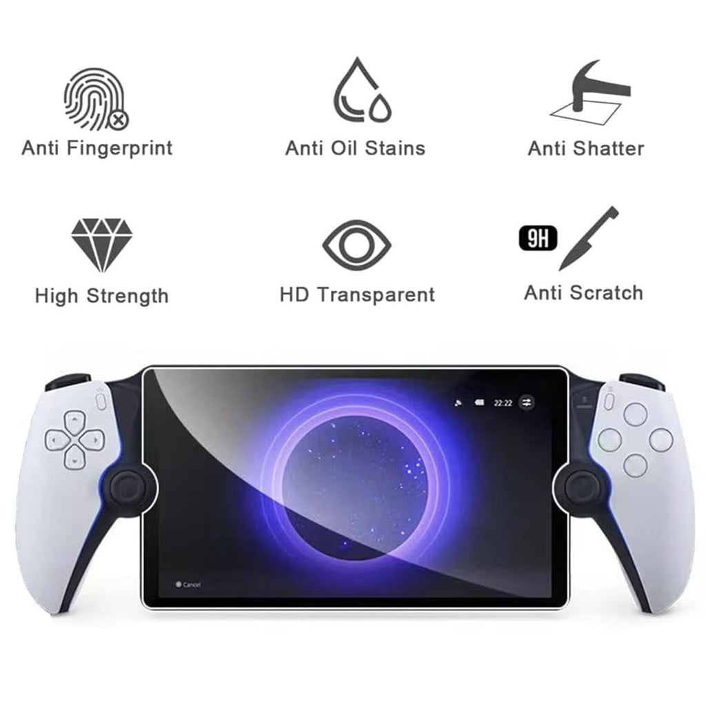 Carrying Case Accessories Set for PlayStation Portal Hard Carrying Case with Clear Protective Cover Case 2 Screen Protector and 4 Thumb Grip