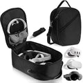Carrying Case Compatible with Apple Vision Pro/Meta Quest 3/Oculus Quest 2/Quest Pro/VR Elite Strap&Accessories VR Headset Travel Storage Backpack for Travel and Home Storage