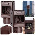 Downspout Filter 2 Pack Downspout Leaf Filter Gutter Downspout Screen 2 ×3 and 3 ×4 Drainpipe Filter Downspout Cleanout Leaf Removers Brown
