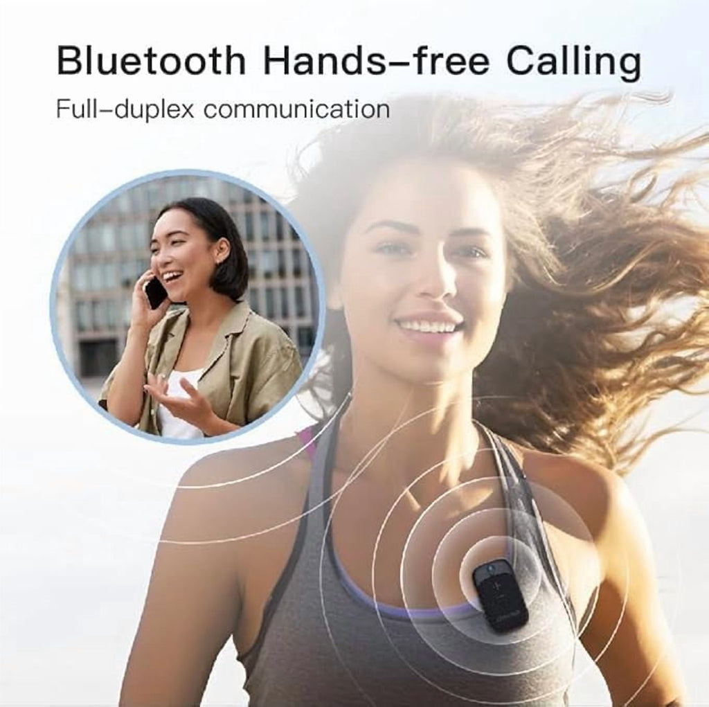 Wearable Bluetooth Speaker Clip-On Wireless Portable Speaker Built-in Mics for Hands-Free Music and Calls Waterproof Outdoor Mini Speakers for Working Hiking Running 18H Playtime