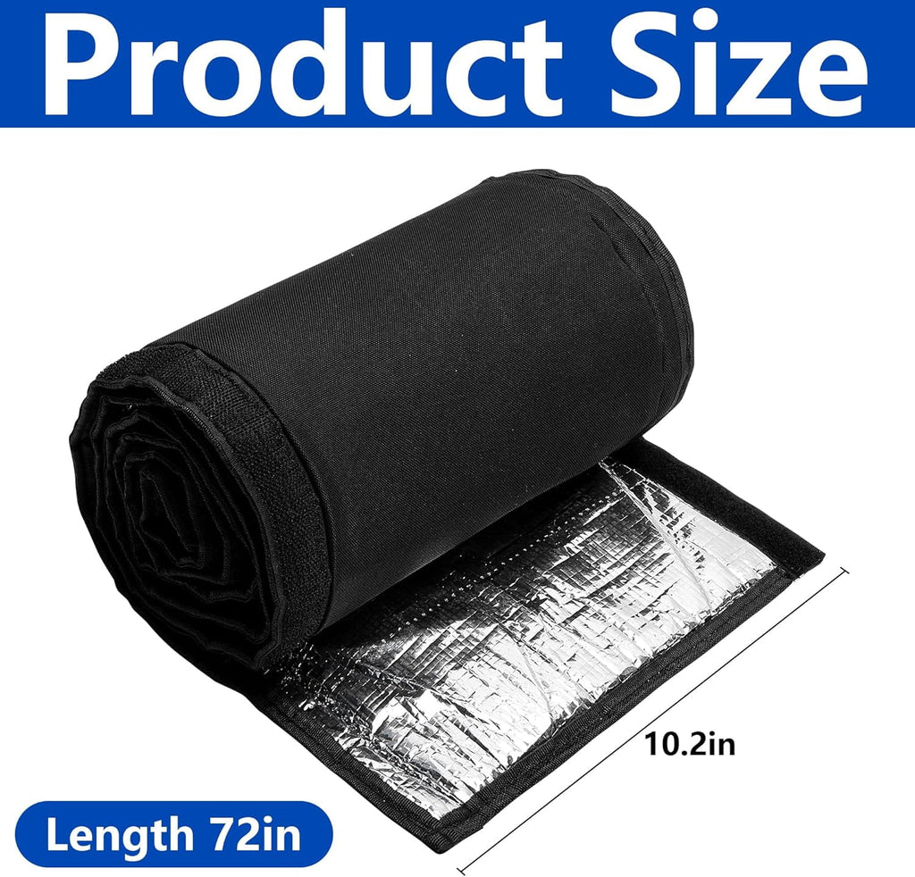 Pipe Insulation Covers Outdoor HVAC Pipe Insulation 72x10.2 Inch AC Covers Copper Line Insulation Sleeve for Central Air Conditioning Mini Splits 3 Layers AC Line Insulation for Pipe Copper Line